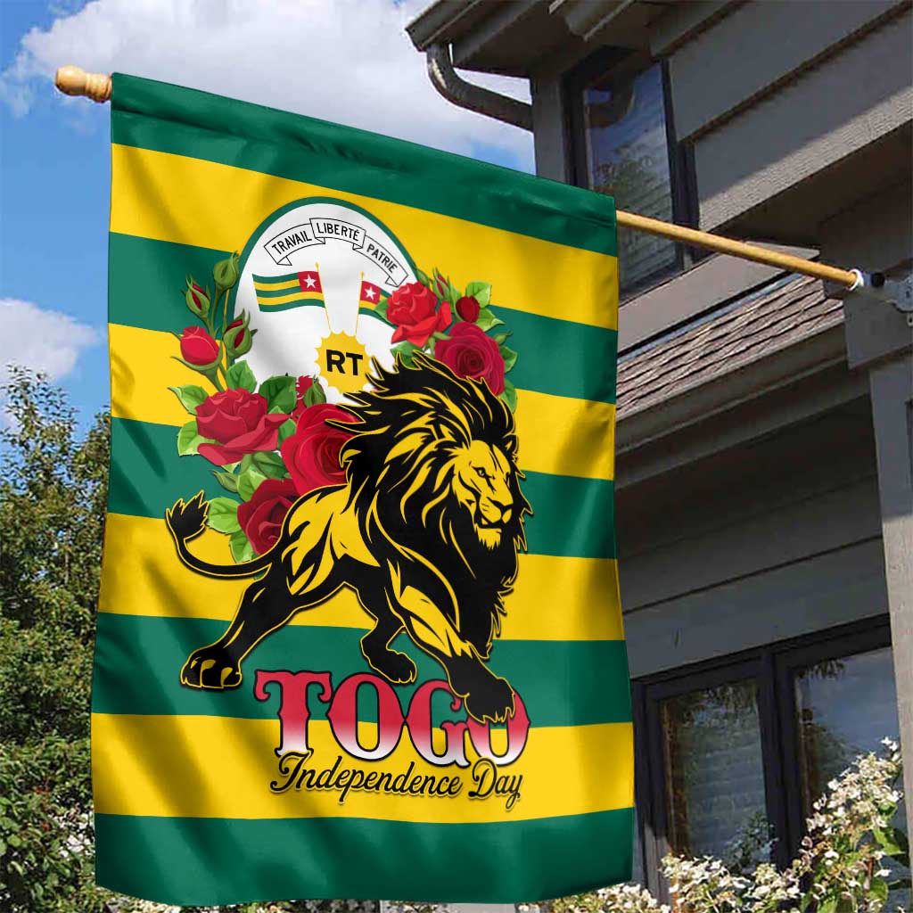 Togo Independence Day Garden Flag Lion With Rosa Flag Style LT01