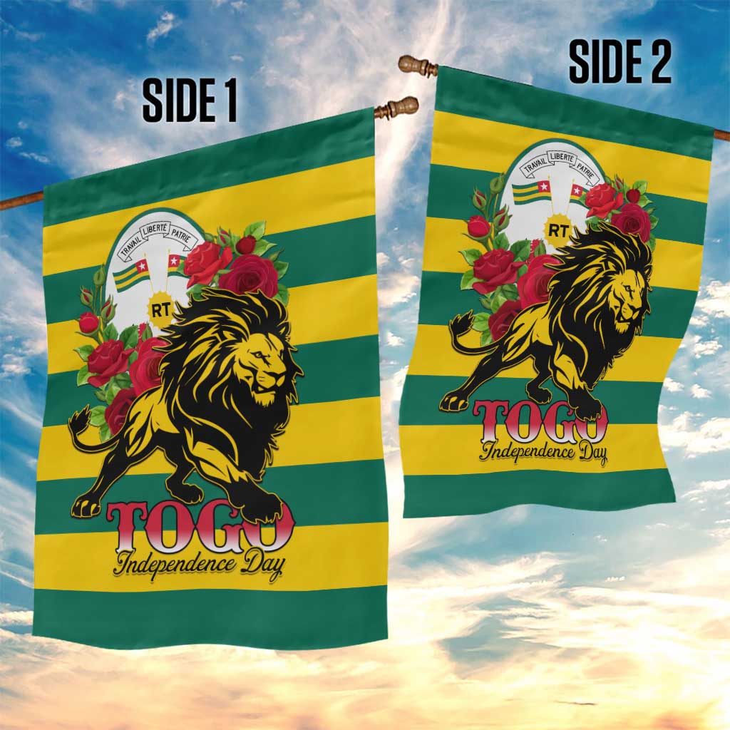 Togo Independence Day Garden Flag Lion With Rosa Flag Style LT01