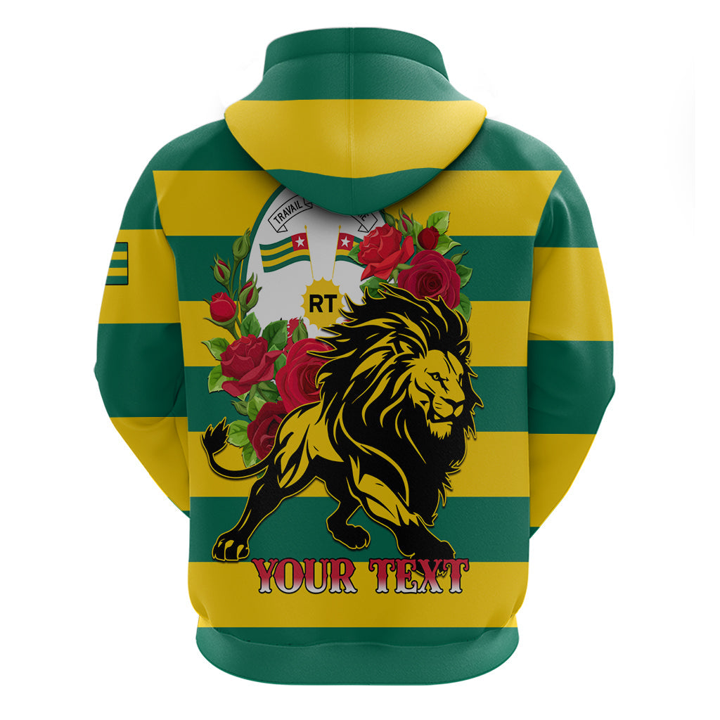 Togo Independence Day Hoodie Lion With Rosa Flag Style LT01