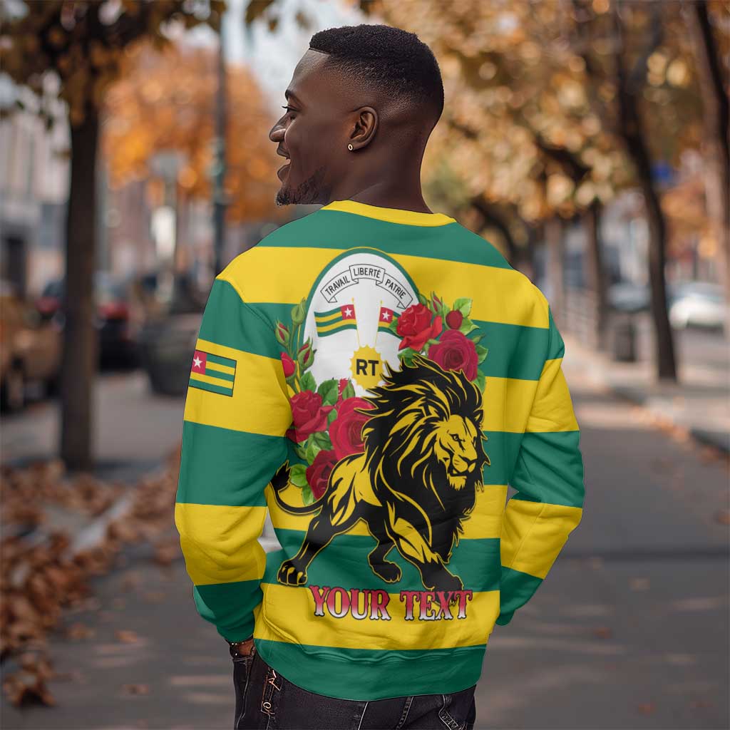 Togo Independence Day Sweatshirt Lion With Rosa Flag Style LT01
