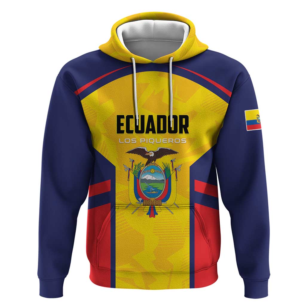 Custom Ecuador Rugby Hoodie Los Piqueros Go Champions LT01
