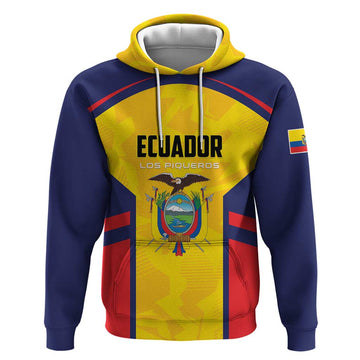 Custom Ecuador Rugby Hoodie Los Piqueros Go Champions LT01