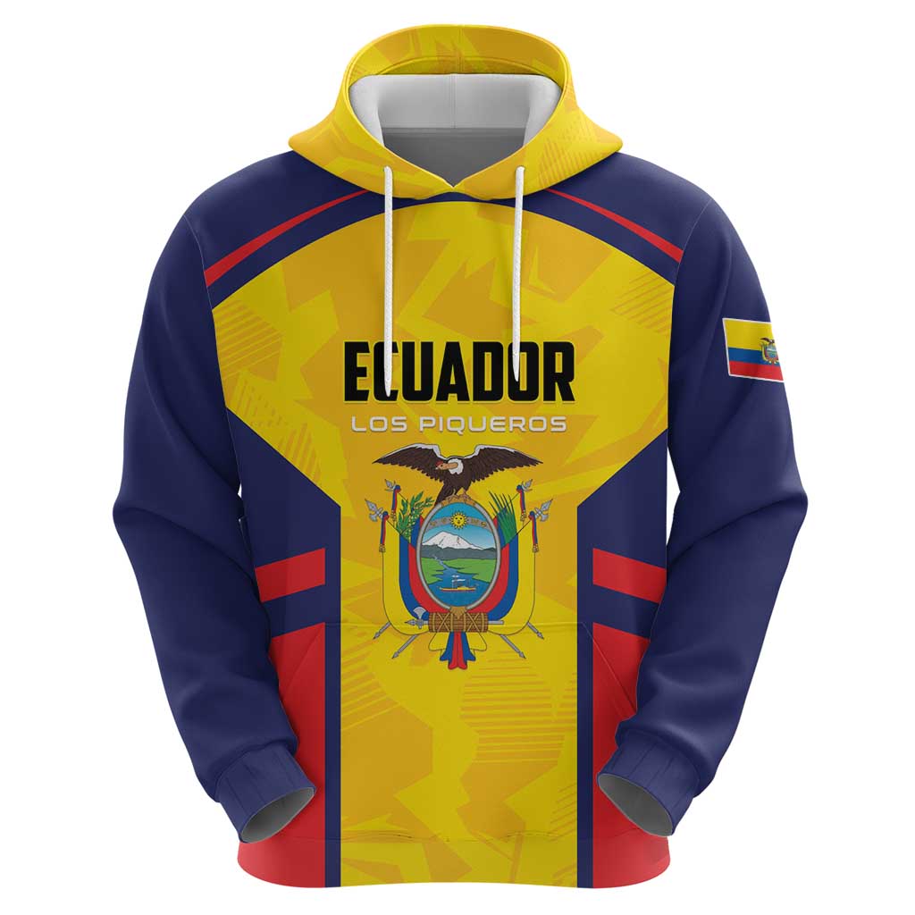 Custom Ecuador Rugby Hoodie Los Piqueros Go Champions LT01