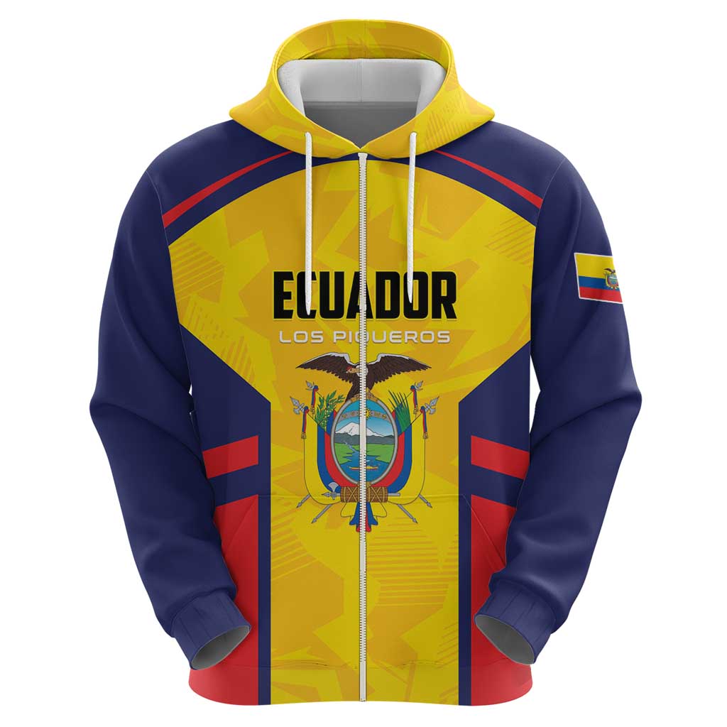 Custom Ecuador Rugby Hoodie Los Piqueros Go Champions LT01