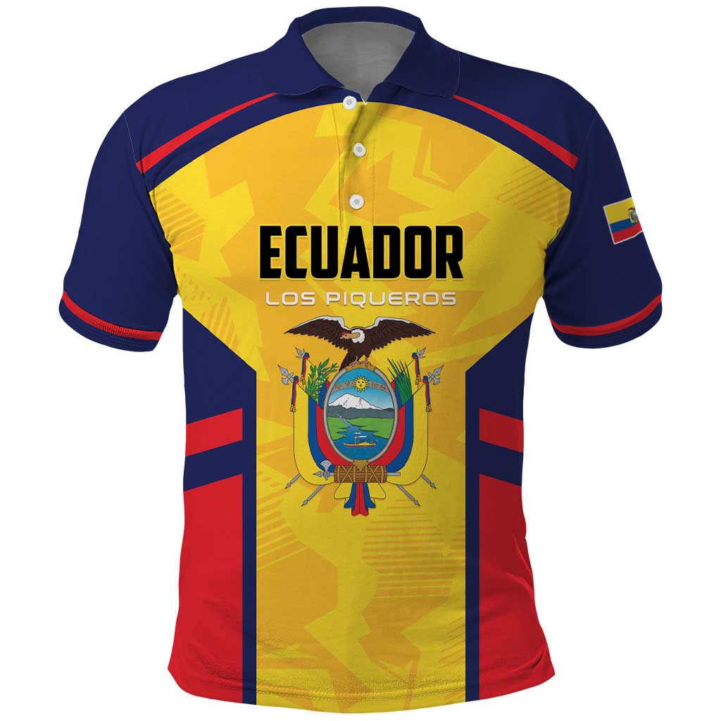 Custom Ecuador Rugby Polo Shirt Los Piqueros Go Champions LT01