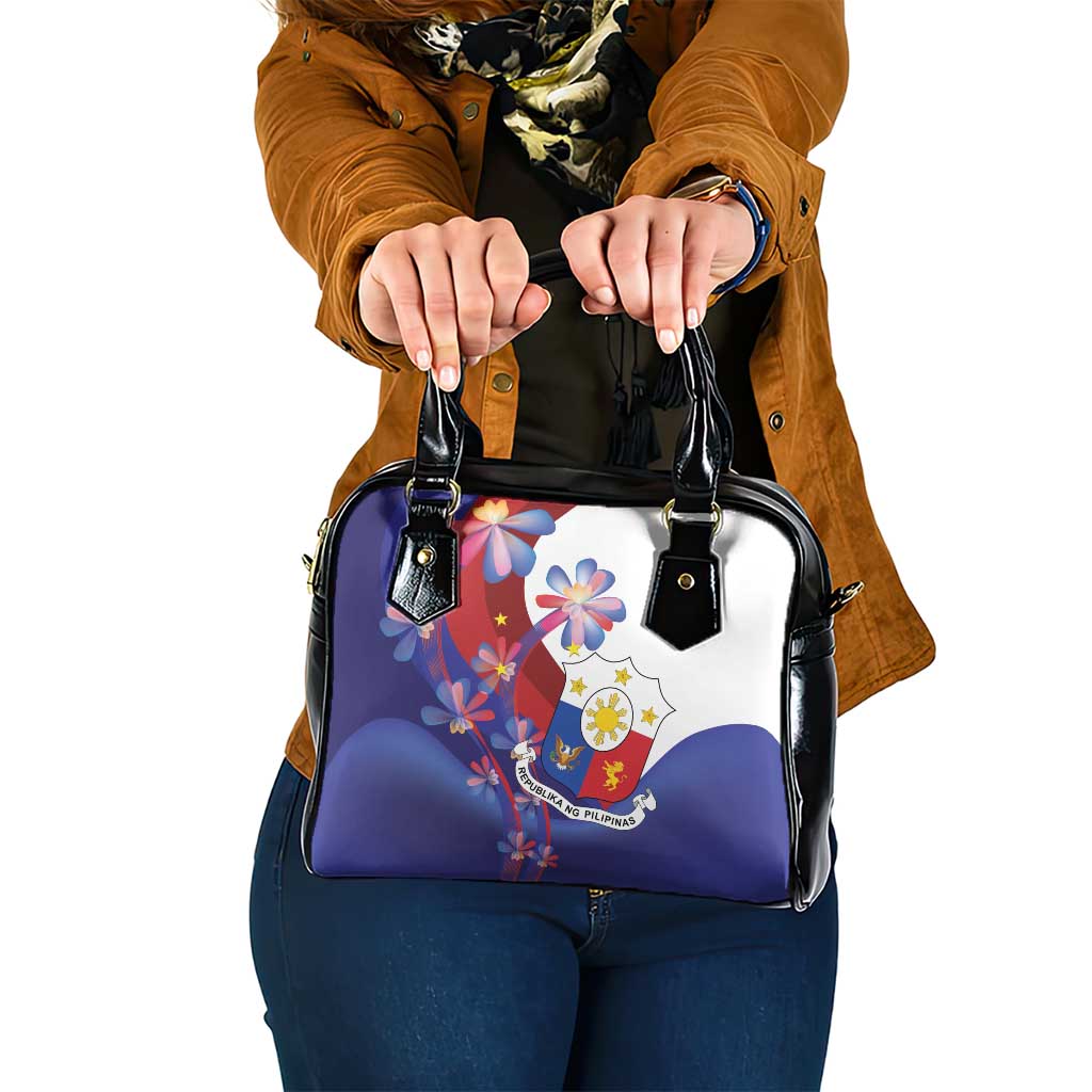 Philippines Sun Plumeria Floral Shoulder Handbag Unique Stylized LT01