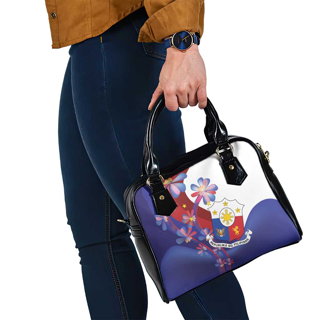 Philippines Sun Plumeria Floral Shoulder Handbag Unique Stylized LT01