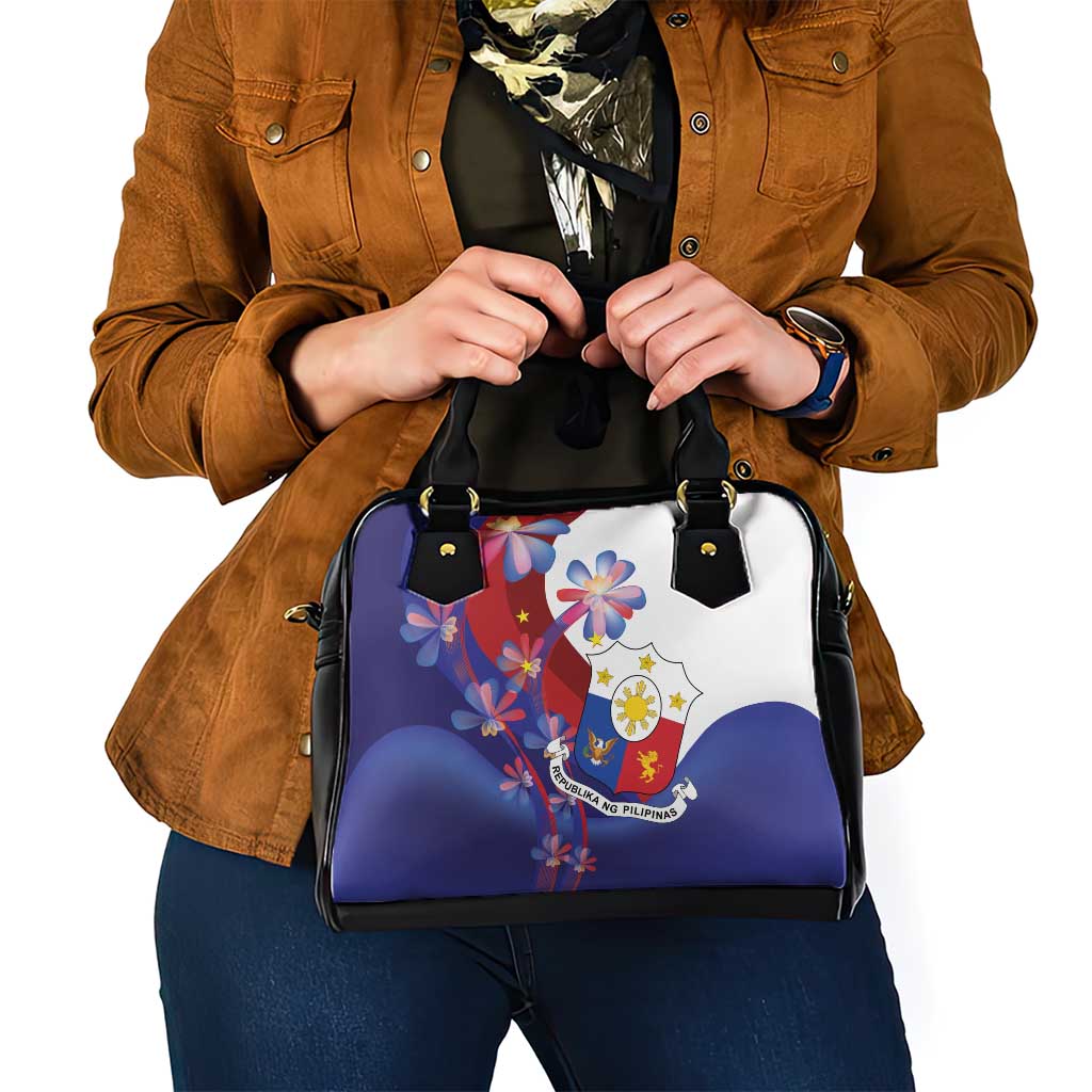Philippines Sun Plumeria Floral Shoulder Handbag Unique Stylized LT01