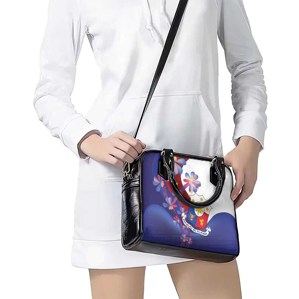 Philippines Sun Plumeria Floral Shoulder Handbag Unique Stylized LT01