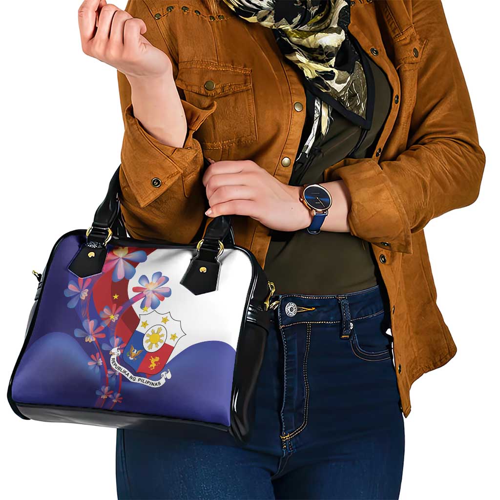 Philippines Sun Plumeria Floral Shoulder Handbag Unique Stylized LT01