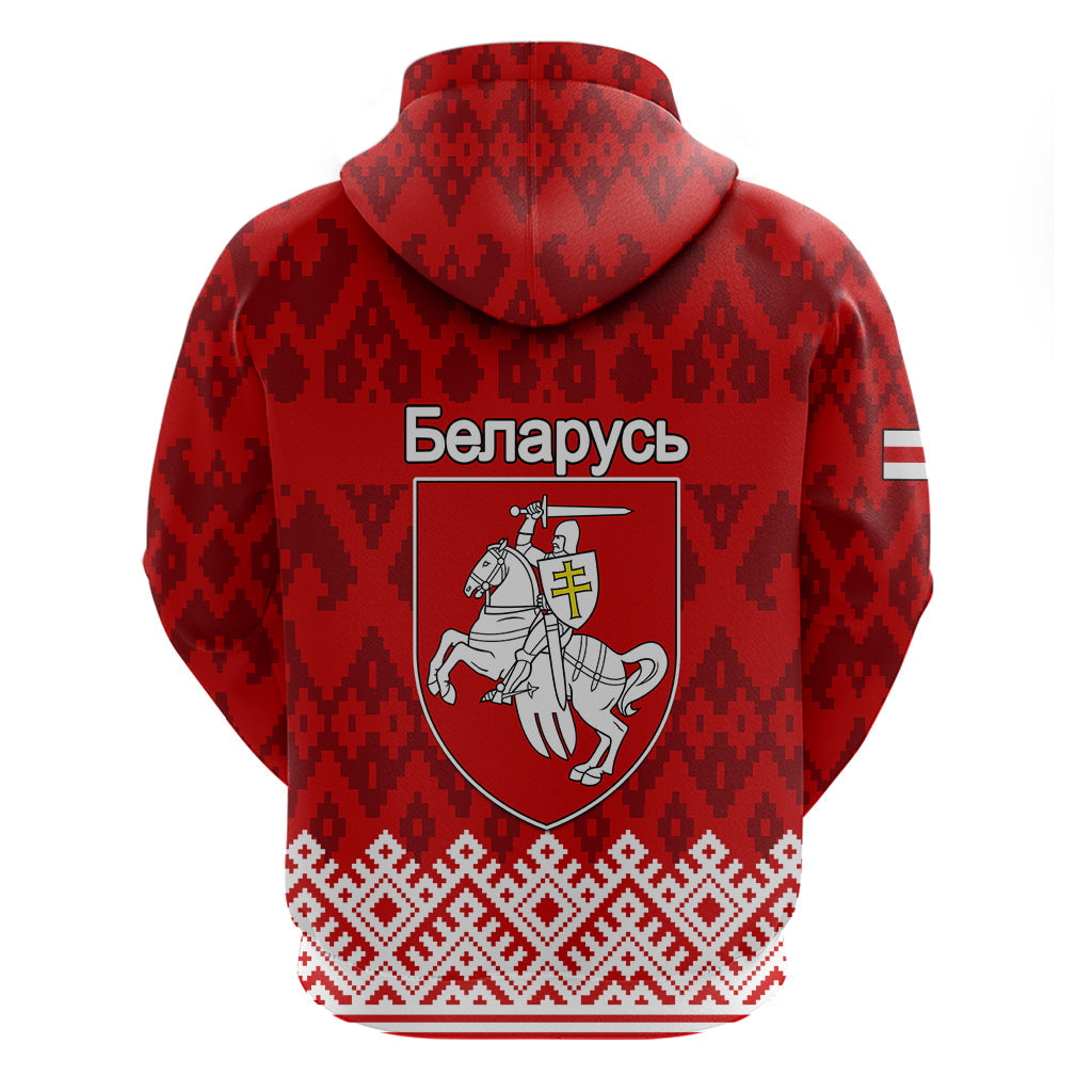 Belarus 1991 Hoodie Belarusian Coat Of Arms Mix Folk Pattern LT01