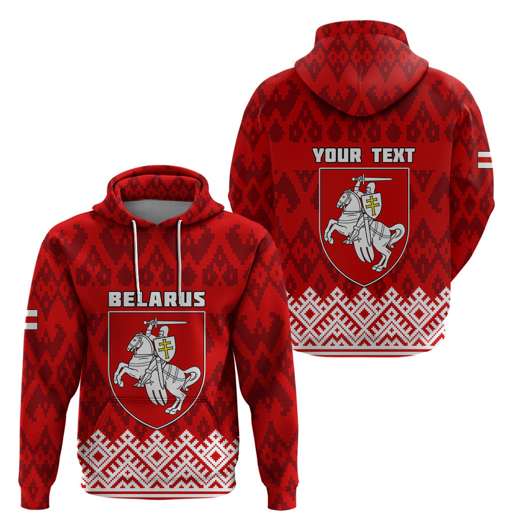 Custom Belarus 1991 Hoodie Belarusian Coat Of Arms Mix Folk Pattern LT01