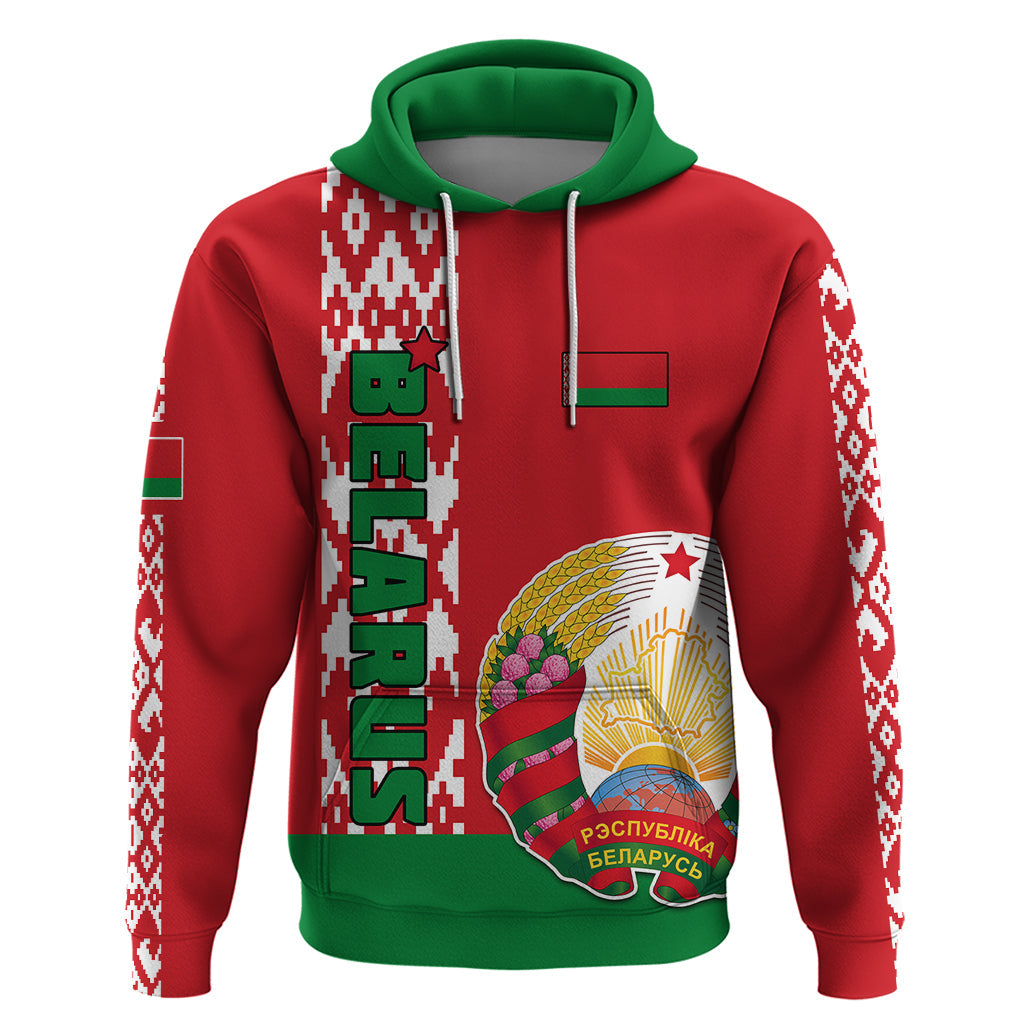 Belarus Hoodie Belarusian Coat Of Arms Flag Style LT01