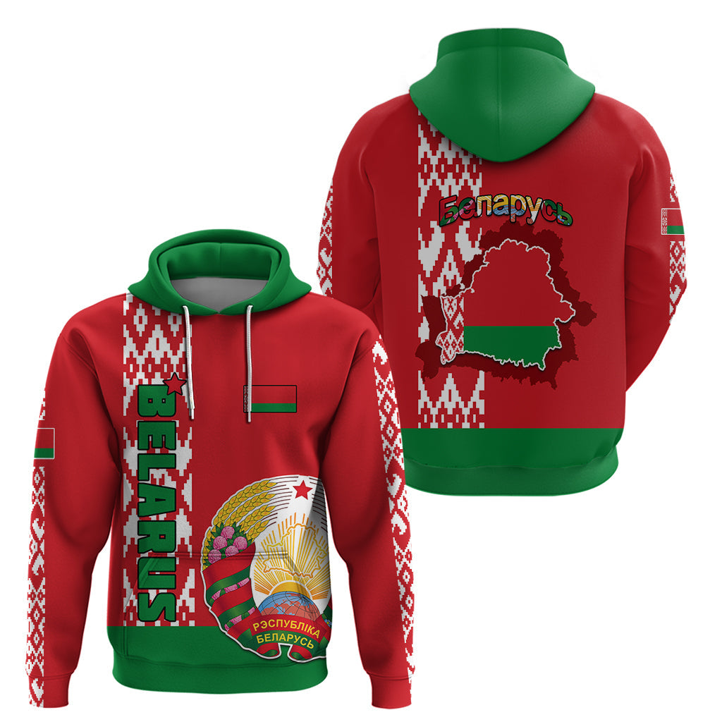 Belarus Hoodie Belarusian Coat Of Arms Flag Style LT01