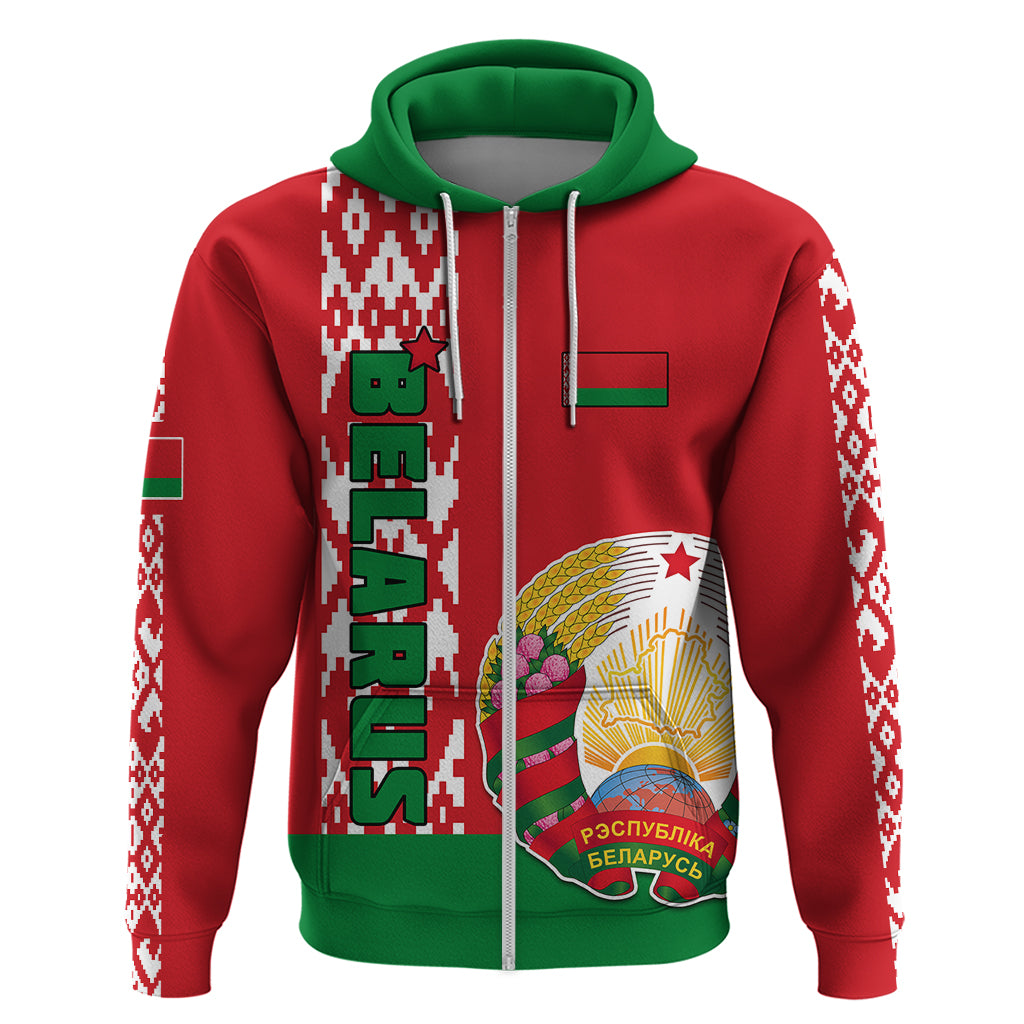 Belarus Hoodie Belarusian Coat Of Arms Flag Style LT01
