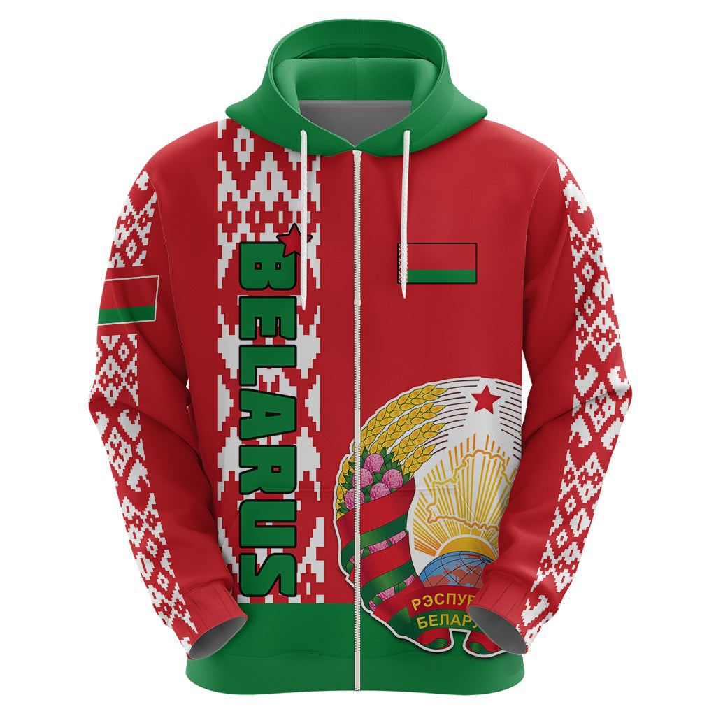 Belarus Hoodie Belarusian Coat Of Arms Flag Style LT01