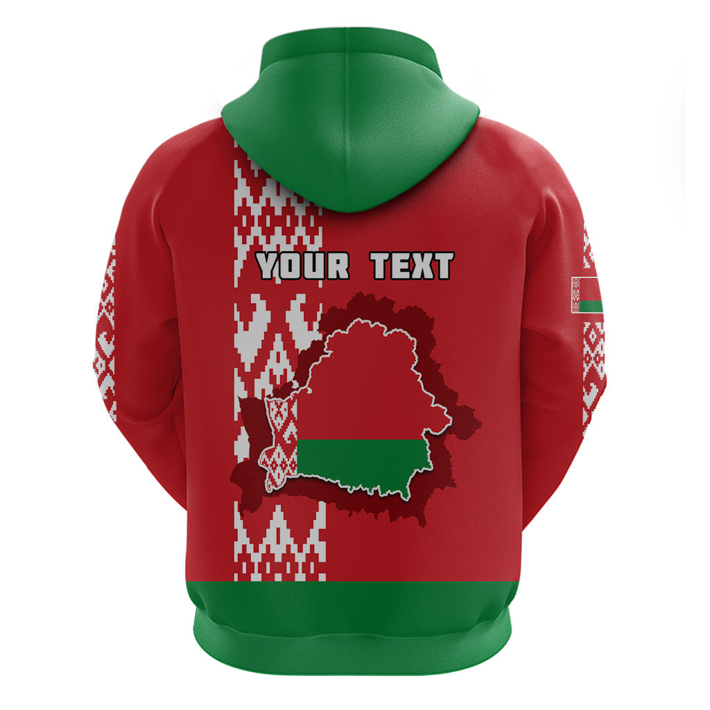 Custom Belarus Hoodie Belarusian Coat Of Arms Flag Style LT01