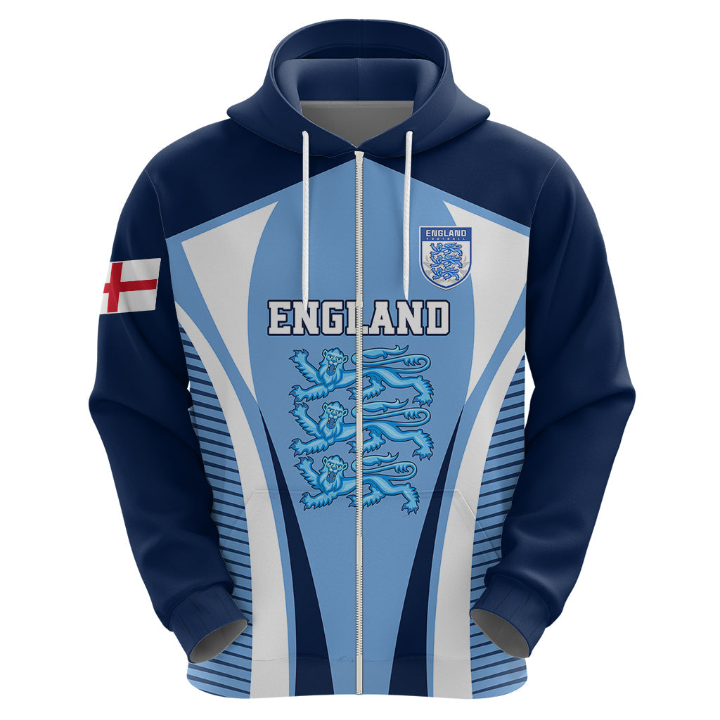 England Football Hoodie Lionesses Blue Sporty Style LT01