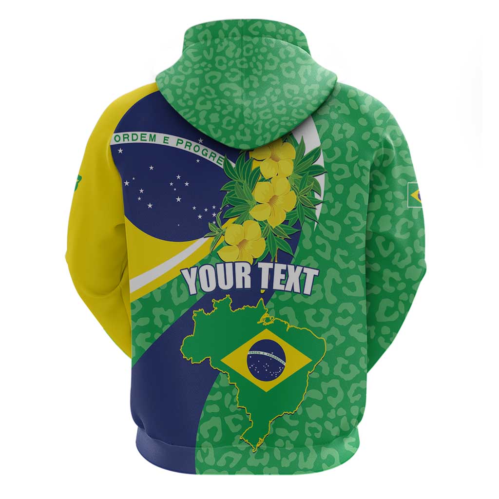 Brazil Sete de Setembro Hoodie Flor De Ip Amarel Leopard Pattern LT01