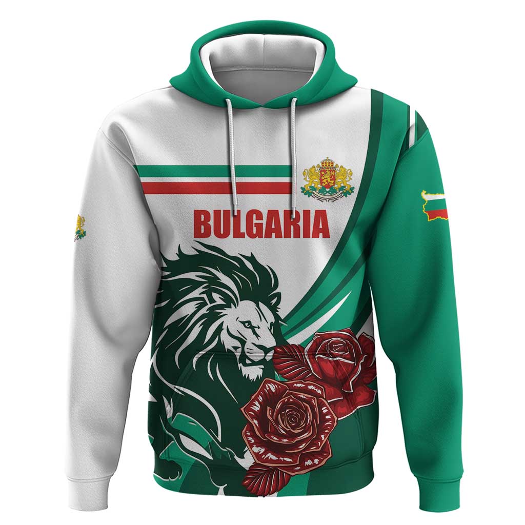 Bulgaria Hoodie Coat of Arms Lion with Roses LT01