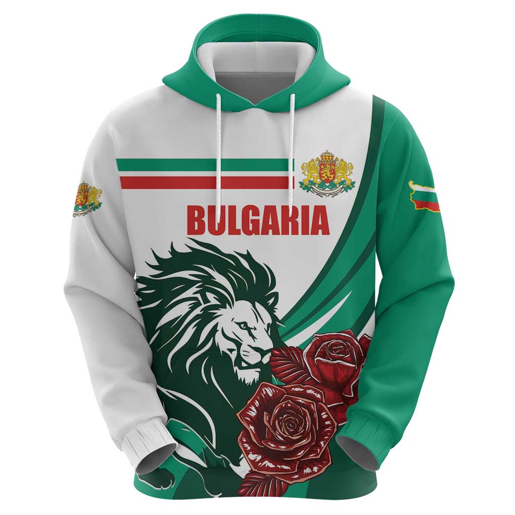 Bulgaria Hoodie Coat of Arms Lion with Roses LT01