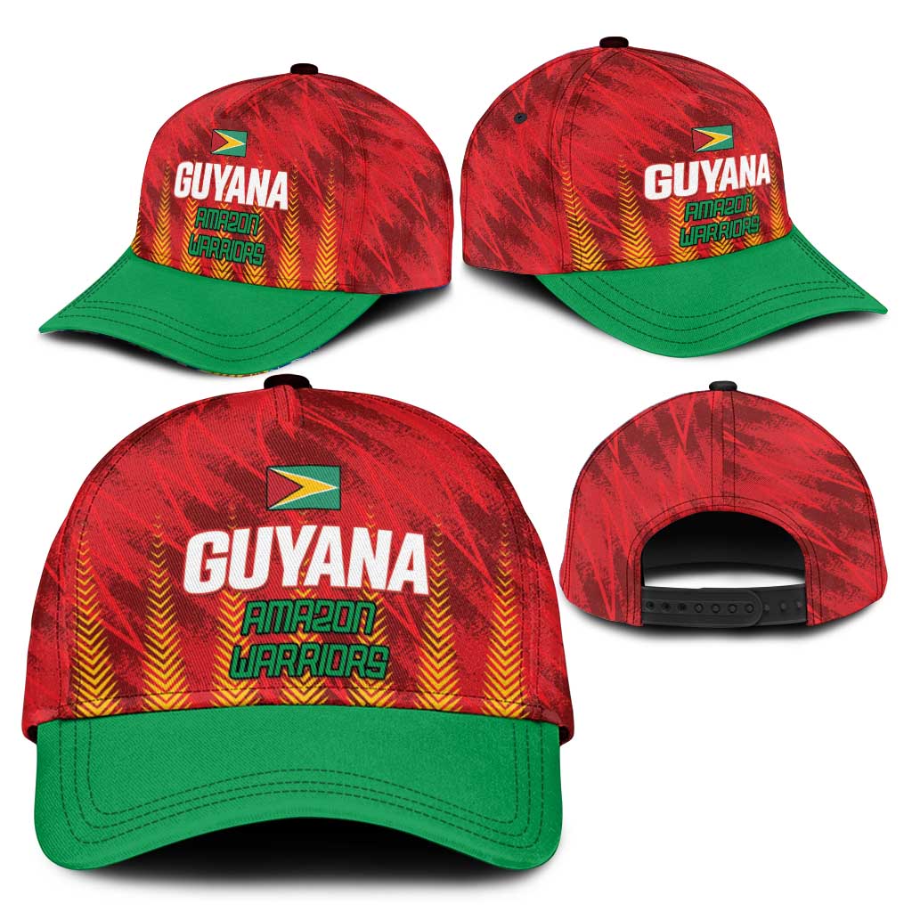 Amazon Warriors Guyana Cricket Classic Cap Ready For Glory Red Version LT01