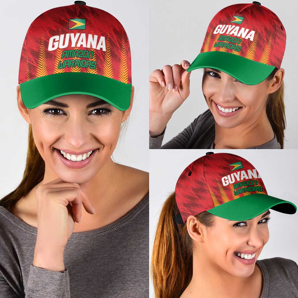 Amazon Warriors Guyana Cricket Classic Cap Ready For Glory Red Version LT01