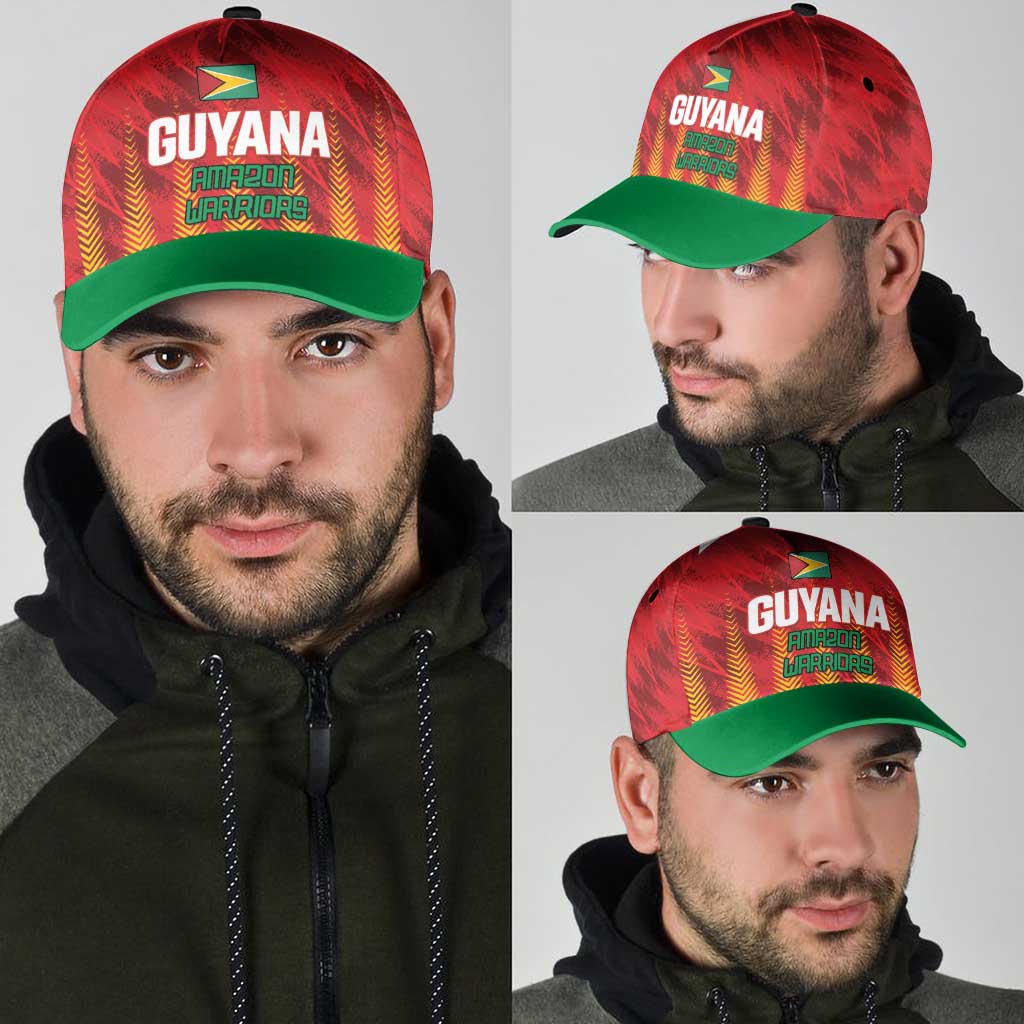 Amazon Warriors Guyana Cricket Classic Cap Ready For Glory Red Version LT01
