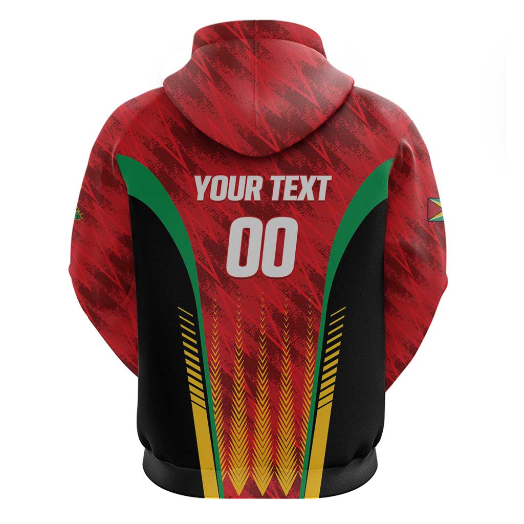 Custom Amazon Warriors Guyana Cricket Hoodie Ready For Glory Red Version LT01