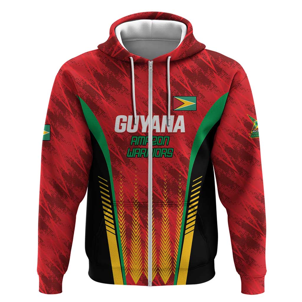 Custom Amazon Warriors Guyana Cricket Hoodie Ready For Glory Red Version LT01