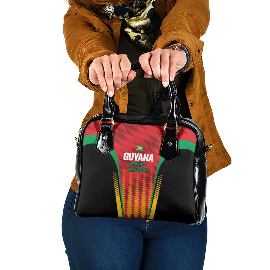 Custom Amazon Warriors Guyana Cricket Shoulder Handbag Ready For Glory Red Version LT01