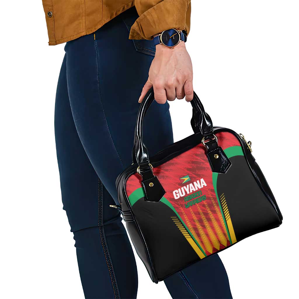 Custom Amazon Warriors Guyana Cricket Shoulder Handbag Ready For Glory Red Version LT01
