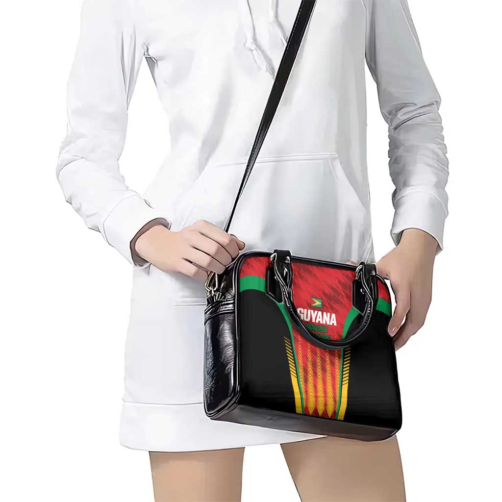 Custom Amazon Warriors Guyana Cricket Shoulder Handbag Ready For Glory Red Version LT01