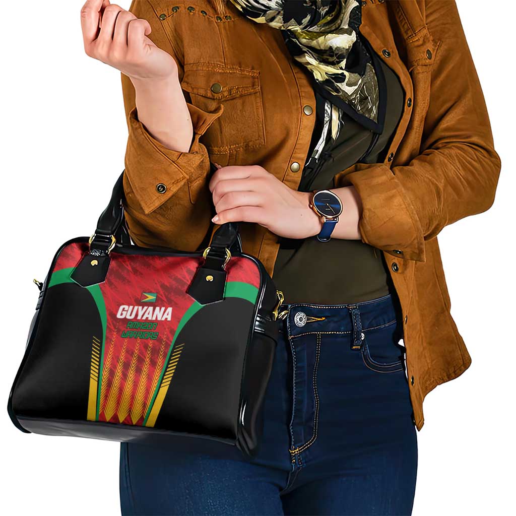 Custom Amazon Warriors Guyana Cricket Shoulder Handbag Ready For Glory Red Version LT01