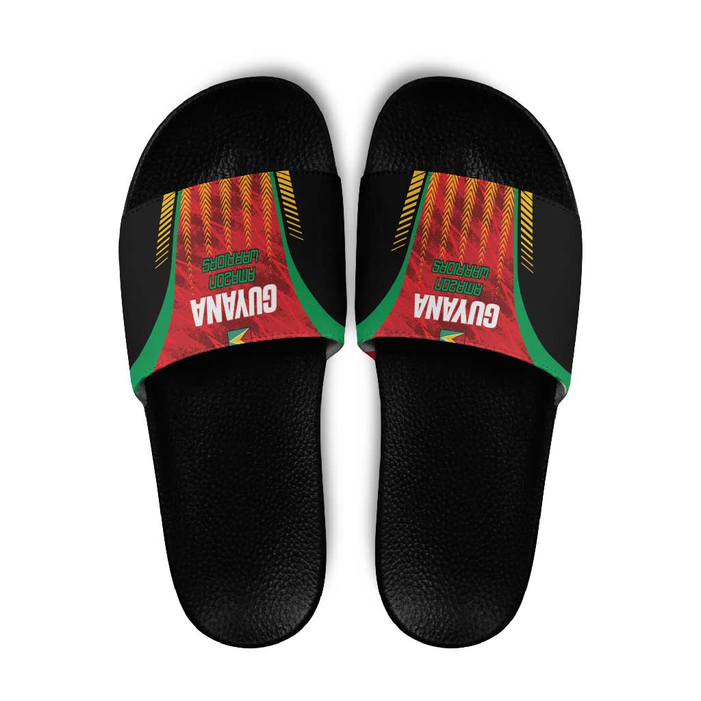 Amazon Warriors Guyana Cricket Slide Sandals Ready For Glory Red Version LT01