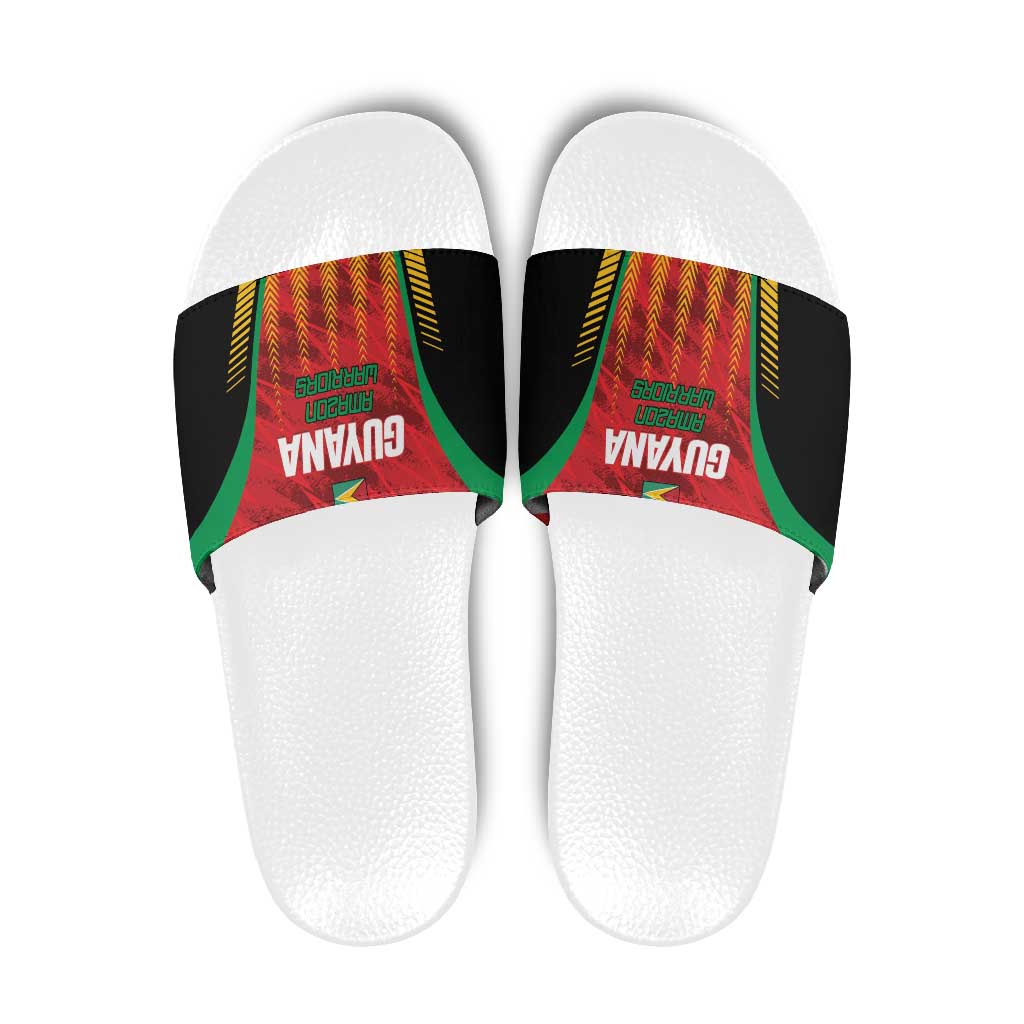 Amazon Warriors Guyana Cricket Slide Sandals Ready For Glory Red Version LT01