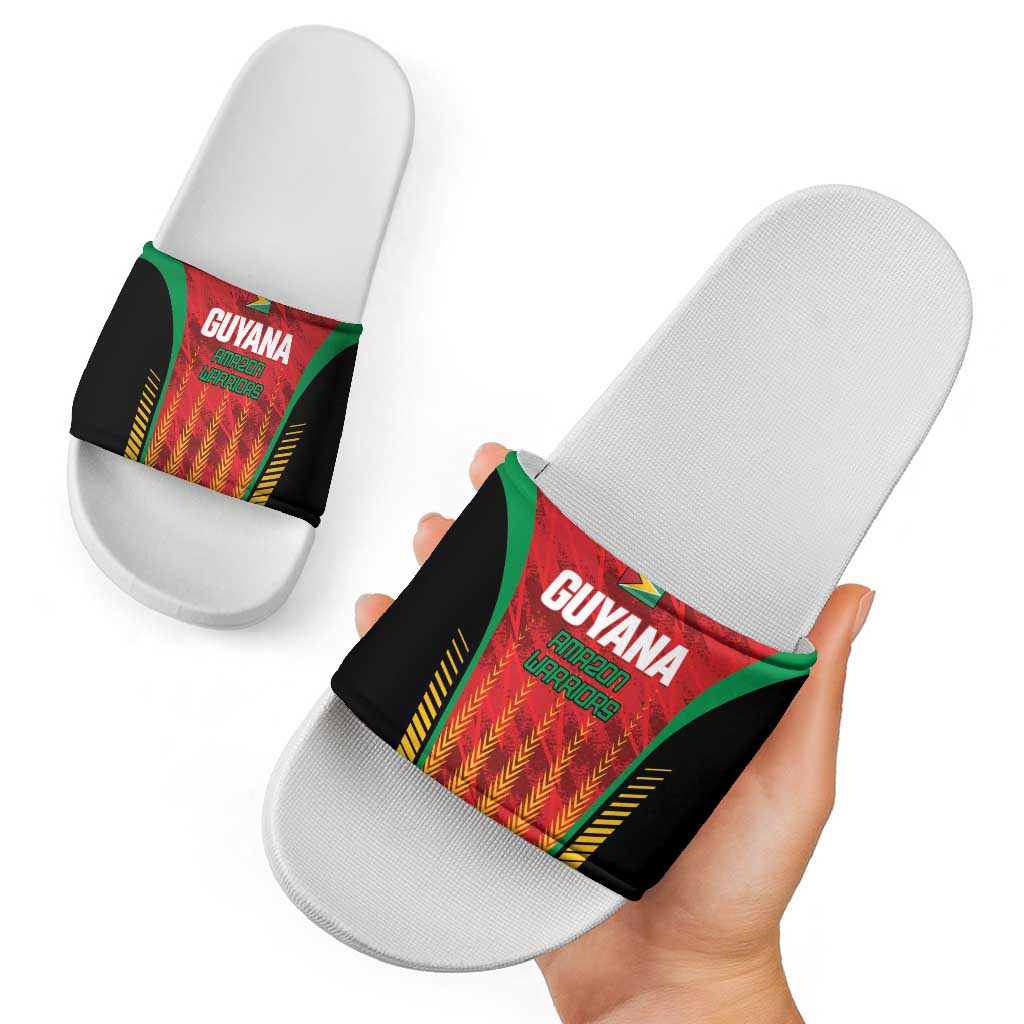 Amazon Warriors Guyana Cricket Slide Sandals Ready For Glory Red Version LT01