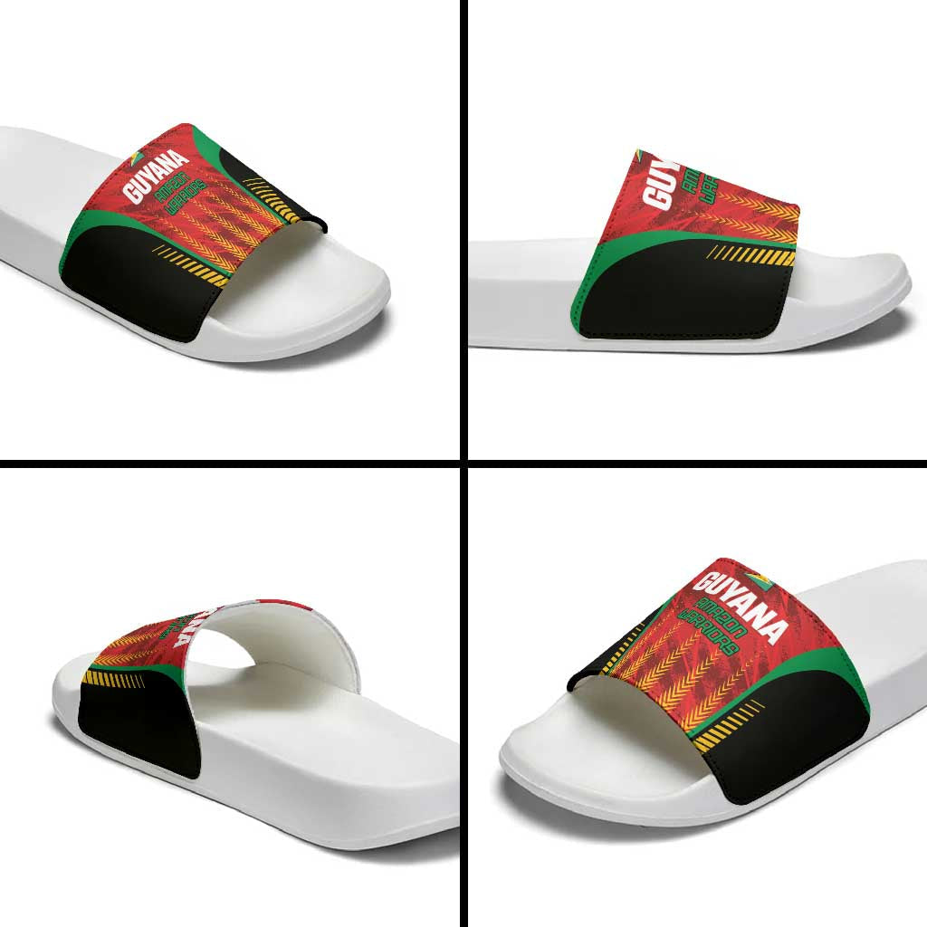 Amazon Warriors Guyana Cricket Slide Sandals Ready For Glory Red Version LT01