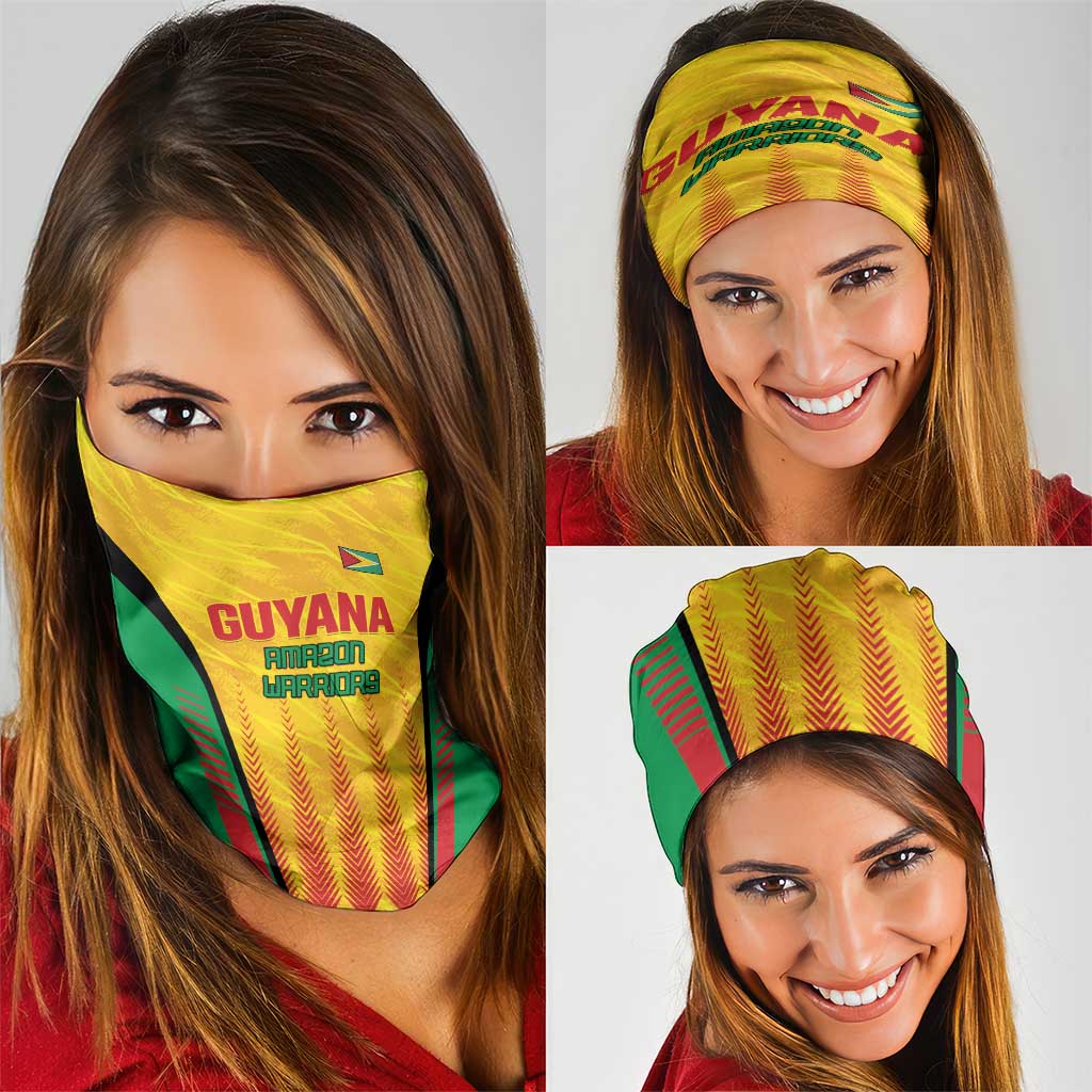 Amazon Warriors Guyana Cricket Neck Gaiter Ready For Glory Yellow Version LT01