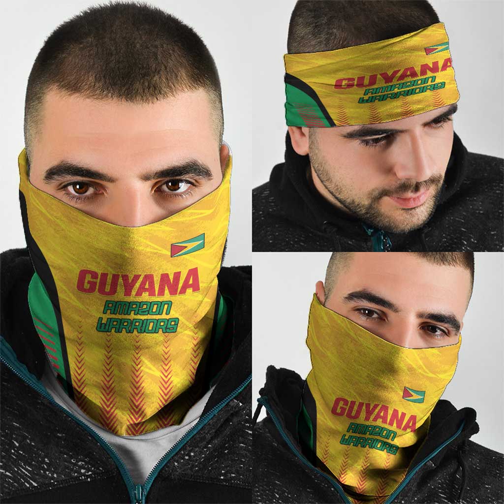 Amazon Warriors Guyana Cricket Neck Gaiter Ready For Glory Yellow Version LT01