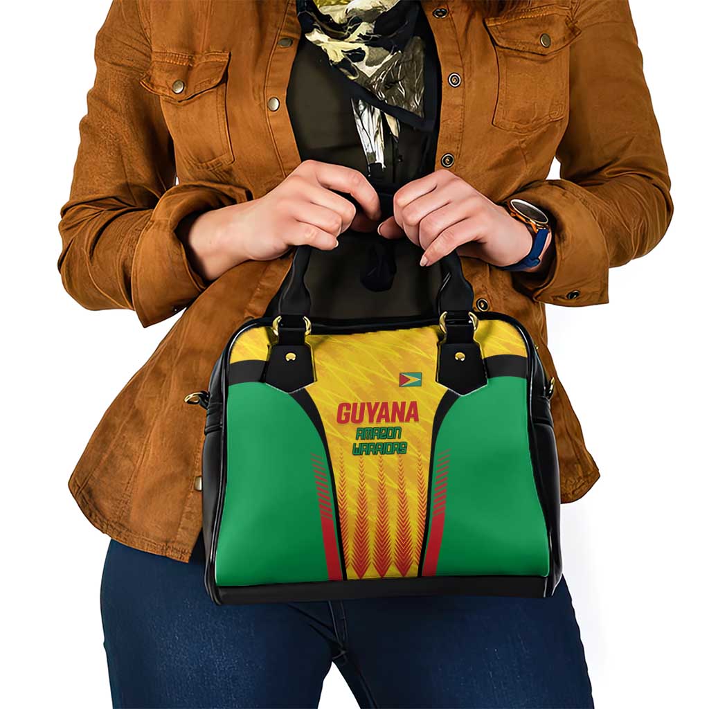 Custom Amazon Warriors Guyana Cricket Shoulder Handbag Ready For Glory Yellow Version LT01
