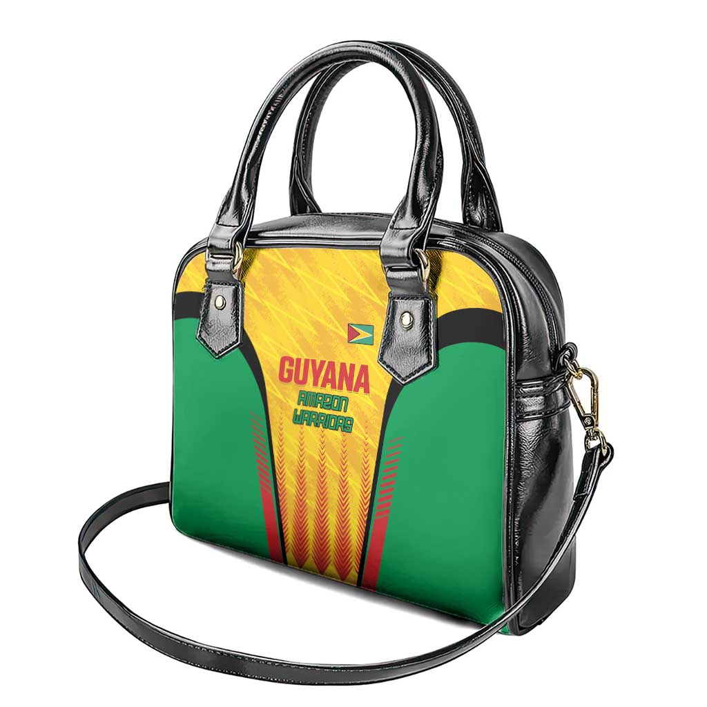 Custom Amazon Warriors Guyana Cricket Shoulder Handbag Ready For Glory Yellow Version LT01