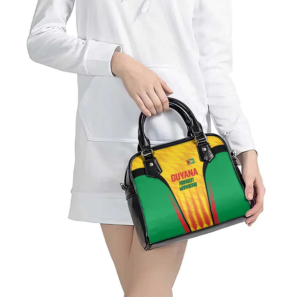 Custom Amazon Warriors Guyana Cricket Shoulder Handbag Ready For Glory Yellow Version LT01