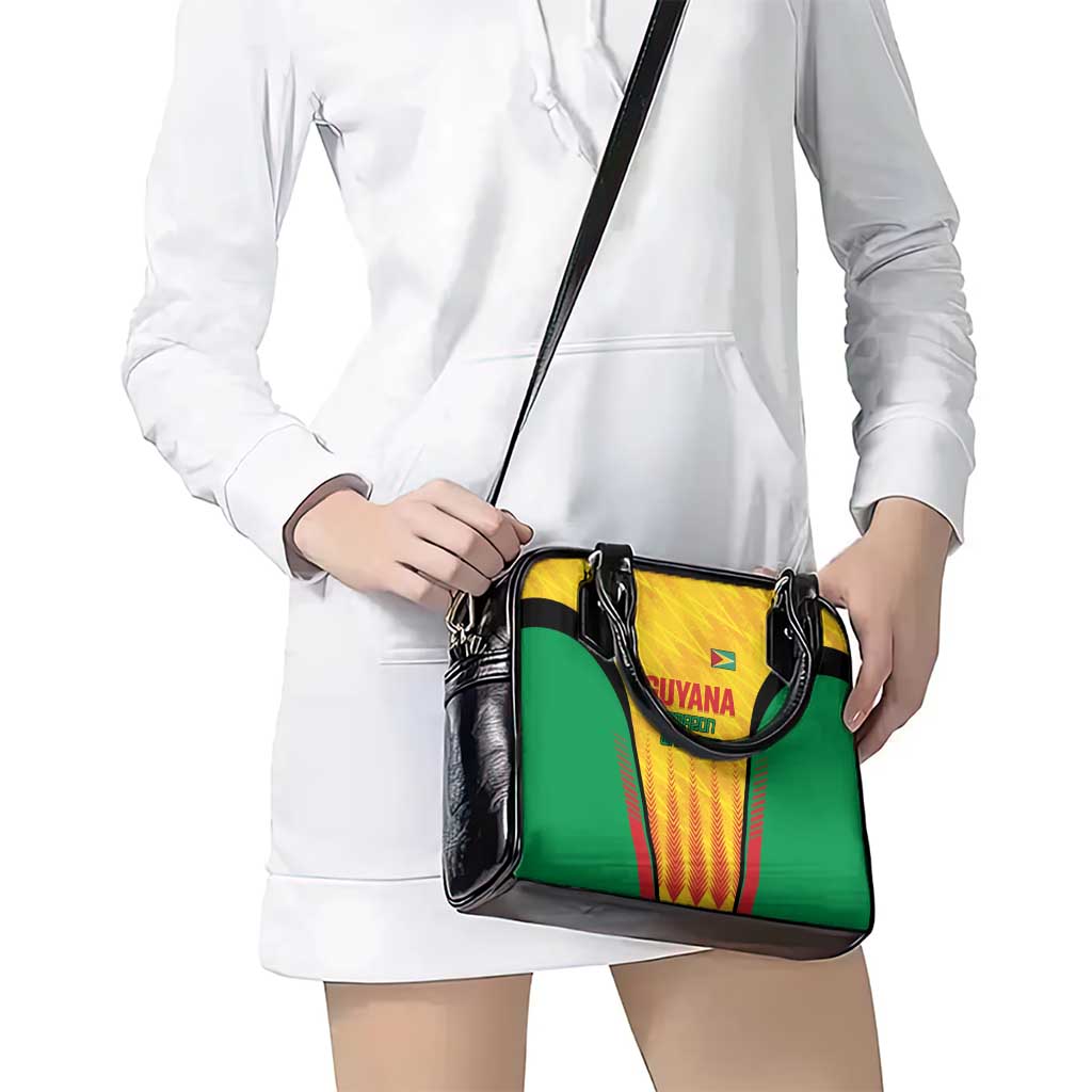 Custom Amazon Warriors Guyana Cricket Shoulder Handbag Ready For Glory Yellow Version LT01
