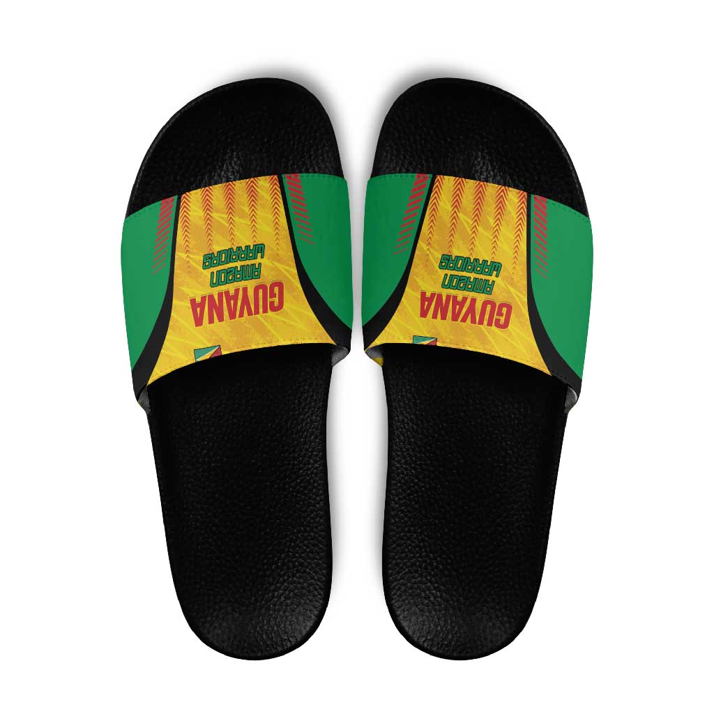 Amazon Warriors Guyana Cricket Slide Sandals Ready For Glory Yellow Version LT01