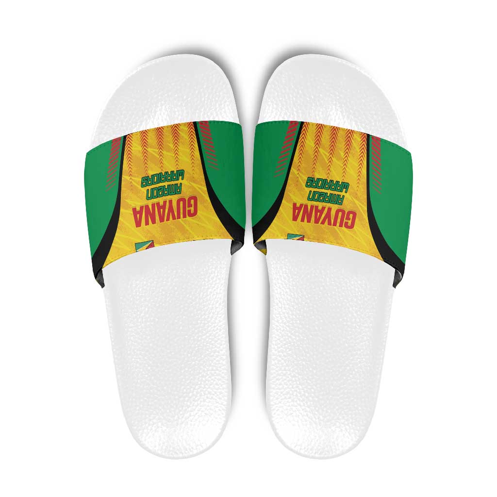 Amazon Warriors Guyana Cricket Slide Sandals Ready For Glory Yellow Version LT01