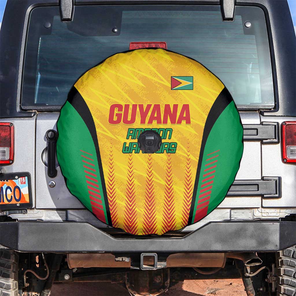 Custom Amazon Warriors Guyana Cricket Spare Tire Cover Ready For Glory Yellow Version LT01
