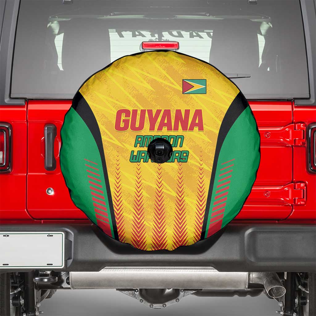 Custom Amazon Warriors Guyana Cricket Spare Tire Cover Ready For Glory Yellow Version LT01