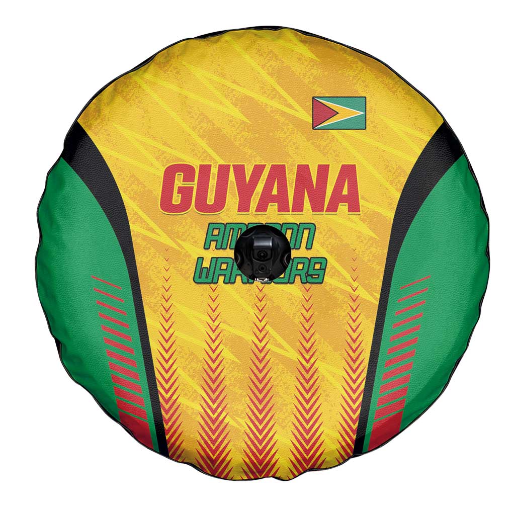 Custom Amazon Warriors Guyana Cricket Spare Tire Cover Ready For Glory Yellow Version LT01