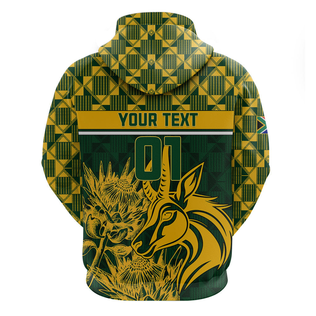 Custom South Africa Rugby Hoodie Go Springboks African Pattern LT01